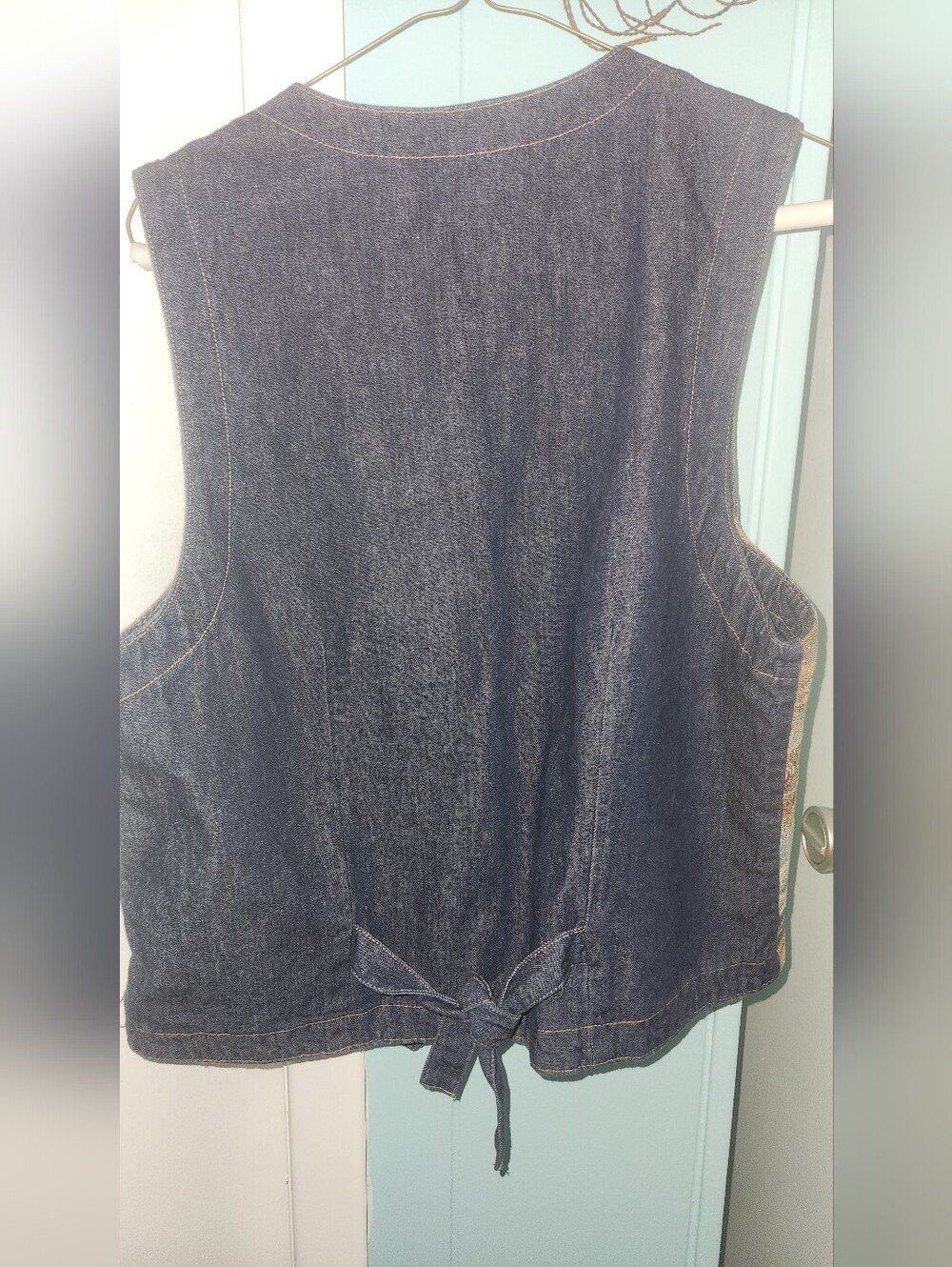 Vintage Orvis Women's Tapestry Cape Cod Vest Women's Beach Summer - Picture 2 of 9